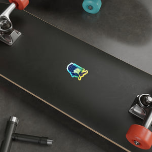 Holographic "We love Alaska" Sticker