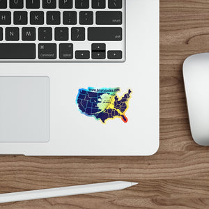 Holographic "We love Alaska" Sticker